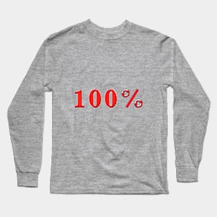 100 % percent Long Sleeve T-Shirt